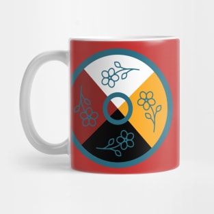 Medicine Wheel Floral WAWEZHI CANADA Mug